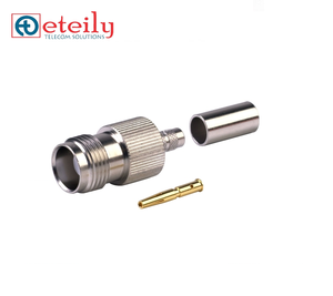 Connecteur femelle TNC nickelé de haute qualité pour câble RG58, fabriqué en inde - Product Image 1