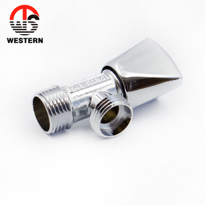 Stop Cock Angle Cock Valve Bathroom Chrome Plated And Polished Triangle Faucet 1/2 3/8 Brass Toilet Plumbing Angle Valve Stop Cock For Water Heater