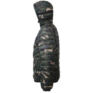 <b>Men's</b> Winter Bubble Coat Outwear Puffer <b>Jacket</b> Custom Logo Sublimation <b>Camo</b> Style with Stand Collar Windproof - Product Image 6
