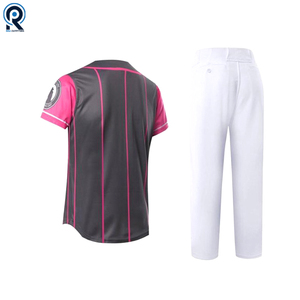 Oem ราคาถูกเสื้อเบสบอลแฟชั่นเปล่าราคาถูกขายส่งชุดเบสบอลธรรมดา - Product Image 2