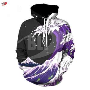 เสื้อฮู้ดแบบซิป100% โพลีเอสเตอร์ผ้าฟลีซแบบสลิมฟิตสินค้าขายส่งใช้ได้ทั้งชายและหญิง3D ออกแบบได้ตามที่ต้องการ - Product Image 5