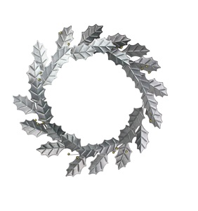Metal Rustic Wreath Leaf Wreath for Home <b>Decorative</b> Item Home Living Room Office <b>Wall</b> Hanging Use - Product Image 4