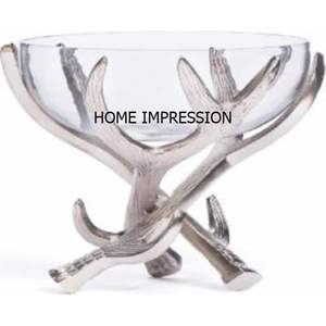 Offre spéciale, bol de service au design moderne, bol en bois de cerf en métal pour la maison, hôtel, salle à manger, bol de service à prix compétitif - Product Image 5