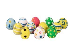 Wholesale Wool Felt Easter Eggs <b>Decorations</b> Elegant Easter Ornaments Accessories for Home Decor for Christmas Celebration - Product Image 3