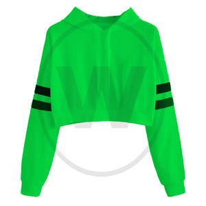 Sudadera con capucha deportiva para mujer, Top corto, Tie-Dye, nuevo diseño - Product Image 1