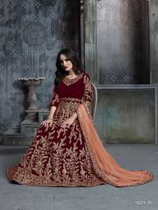 Embroidered Lahenga Choli Dupatta Blouse Work Stone Pearl Embroidery Women Adults India & Pakistan Dry Clean, <b>Machine</b> Wash 500 Apparel - Product Image 4