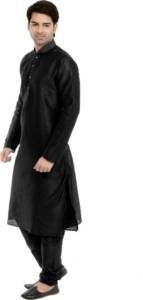 Vestido de boda tradicional de India para hombre, camisa azul, Túnica, ropa para niños, camisa azul de seda, kurta - Product Image 4