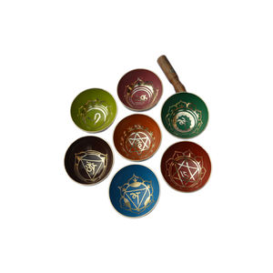 Cuenco de canto Tibetano con diseño de colección de colores, cuenco de canto hecho a mano de la mejor calidad - Product Image 1