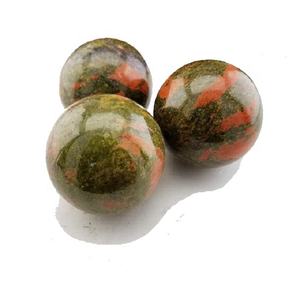 Bola esférica de piedra Natural unakita, bola curativa de piedras preciosas, esfera curativa, al por mayor - Product Image 5