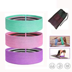 Conjunto de accesorios para ejercicio físico, cinturón de yoga elástico de algodón de alta resistencia, juego de bandas de resistencia circulares de cadera - Product Image 4