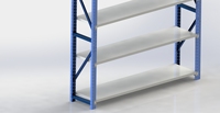 Étagère de supermarché double face robuste en métal galvanisé, dimensions personnalisées, certifiée ISO9001, Seiki Innovations Vietnam, livraison rapide