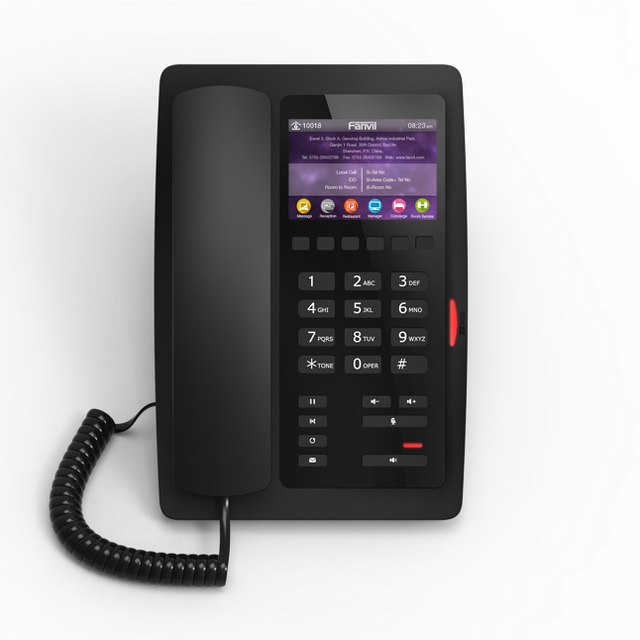 Fanvil Elegant Outlook H5 Hotel Phone Desktop TelePhone VoIP Phone With Color Screen