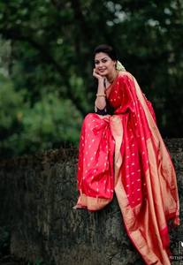 Collection de créateur, vêtement style indien à impression bloc, pour femmes, idéal pour les mariages et occasions spéciales, 2020 - Product Image 2