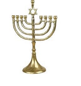 Best quality different designer 7 branches brass hand-<b>crafted</b> menorah Religious Candle Holder - Product Image 2