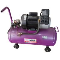 Nouveau Lancement 220V Haute Qualité 4.5HP Sans Huile Double Piston Portable Mini Air Compresseur 50 litres réservoir mobile atelier