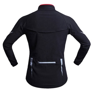Men's Burgundy <b>Stand</b> Collar Zipper Waterproof Breathable <b>Cycling</b> MTB Jacket Windproof Sporty Autumn Long Sleeve Slim Fit - Product Image 4