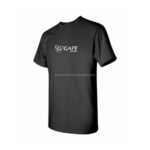 Camisetas de manga corta personalizadas para hombre 100% algodón Color sólido Diseño propio impreso - Product Image 2