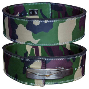 Ceinture en PU fabriquée sur mesure pour la salle de sport, l'haltérophilie et le trempage avec boucle à levier en cuir de vachette - Product Image 5