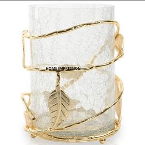 Nouveau dernier design attrayant artisanat de luxe art moderne de haute qualité lustre verre laiton branches concepteur bidon décoratif - Product Image 2