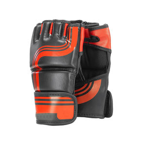 Guantes de boxeo MMA de medio dedo para hombre al mejor precio Guantes de boxeo de PU hechos en Pakistán Material de PVC - Product Image 4