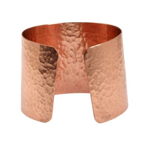 Hammered <b>Copper</b> Cuff <b>Bracelet</b> - Product Image 2