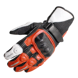 Guantes de carreras de cinco dedos de cuero genuino de calidad superior a prueba de viento pantalla táctil motocicleta Unisex deportes ciclismo protector - Product Image 1