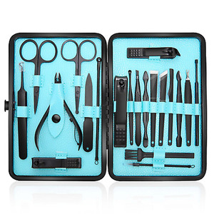 Manicure and Pedicure Instrument Kit with Steel Tools Manual Power Source Convenient Storage <b>Bags</b> - Product Image 5