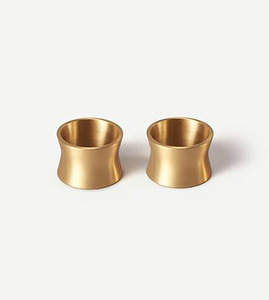 Anillo de servilletas dorado llamativo, diseño moderno, acabado de oro, soporte de pañuelos de Metal - Product Image 4
