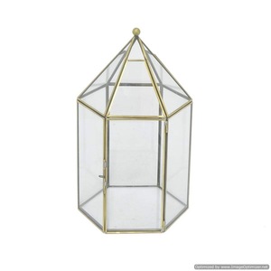 Modern <b>Moroccan</b> Design Metal/Glass <b>Lantern</b> for Indoor/Outdoor Home Decor for Wedding & Christmas Celebrations - Product Image 3