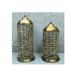 Meilleures ventes, Design moderne et Style de luxe, porte-bougie avec poignée pour la décoration, lanternes en fil - Product Image 4