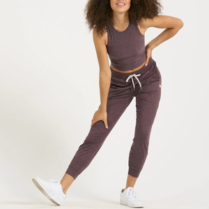 เซ็ตชุดวิ่งออกกำลังกายสำหรับผู้หญิงชุดกางเกงวอร์มสองชิ้น - Product Image 4