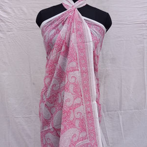 ผ้าโสร่งพิมพ์ลายดอกไม้ไซส์ใหญ่พิเศษสำหรับผู้ใหญ่ XS-XXL ระบายอากาศและใส่สบาย - Product Image 1