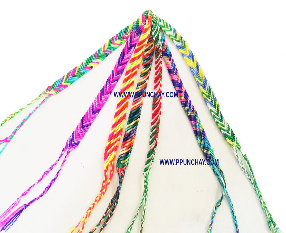 Браслеты дружбы макраме Ppunchay Перу приятные цвета