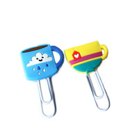 Clips de papel de PVC personalizados gigantes de goma bonitos al por mayor