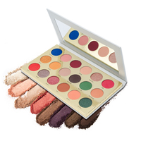 Échantillon gratuit, vente en gros de maquillage, fard à paupières, palette de fard à paupières 18 couleurs, marque privée avec MOQ faible, prix bas