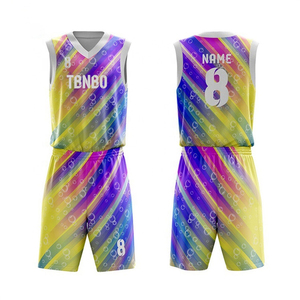 Uniformes de basket-ball pour hommes personnalisés en gros d'usine maillots imprimés par sublimation conception de logo maillots de basket-ball pour hommes compétitifs - Product Image 1