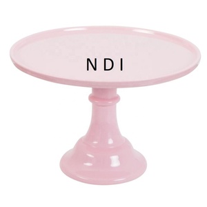 Juego de 3 soportes para pastel de cumpleaños, diseño mosaico, base redonda de metal, para fiestas de cumpleaños y otros usos. - Product Image 5