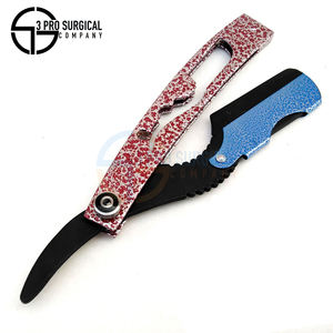 Maquinilla de afeitar recta de calidad 3Pro diseñada para uso profesional, construcción de acero inoxidable, diseño ligero y facilidad de control - Product Image 2