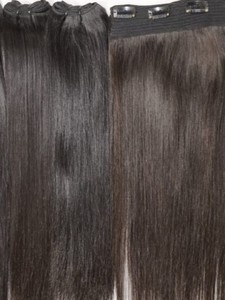 Extensions de cheveux malaisiens Remy — noble, lot de 7 pièces de mèches naturelles, cheveux lisses et bouclés, vierges non traités, vente en gros - Product Image 5