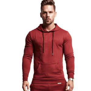 Nouvelle mode cordon pour sweats à capuche hommes automne hiver athlétique sweats à capuche en coton vêtements de sport Gym Fitness sweat à capuche d'entraînement - Product Image 5