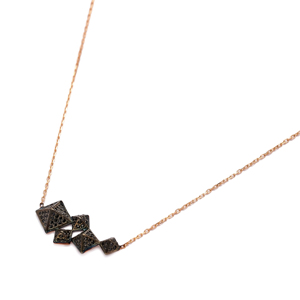 Collar con abalorio geométrico minimalista para mujer, joyería turca de Plata de Ley 925, moda para mujer - Product Image 3