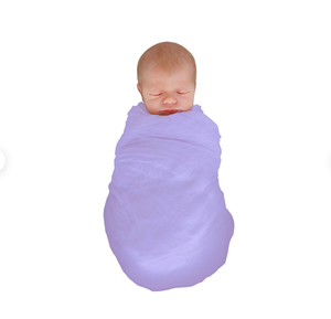 Couverture d'emmaillotage en mousseline de coton douce et respirante pour bébé - Product Image 3