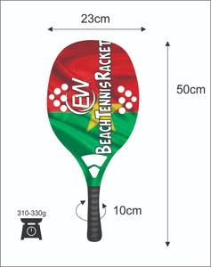 Raqueta de Tenis Playa y Pádel de Fibra de Carbono Personalizada con Logotipos y Combinaciones de Colores, Peso 310-330g, Longitud 50cm - Product Image 2