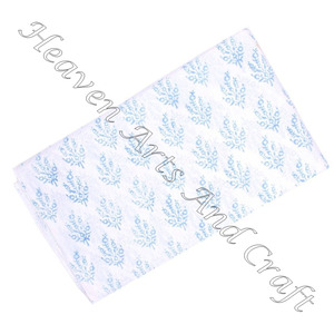 Beautiful Pure Cotton Fabric Indian Floral Hand Block Print Women Boys Clothing Bags Girls Accessories <b>Curtains</b> Fabric - Product Image 6