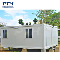 Maison modulaire préfabriquée en conteneur PTH de conception moderne Maisons préfabriquées en conteneur pour maison d'habitation