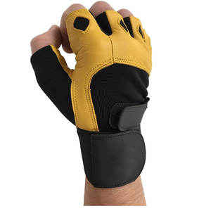 Guantes de entrenamiento de cuero transpirables Unisex OEM para levantamiento de pesas, entrenamiento de gimnasio, culturismo, ejercicio físico, guante de entrenamiento Unisex - Product Image 5