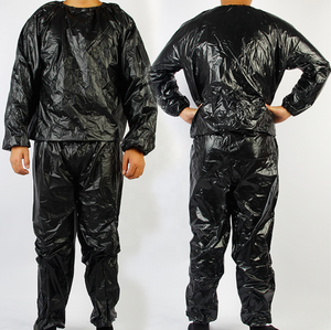 Combinaison de sauna pour la salle de sport, l'exercice, la remise en forme, la perte de poids, le remodelage du corps, anti-déchirure, en PVC, pour hommes et femmes - Product Image 5