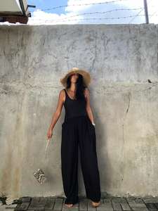 Pantalon de yoga style palazzo boho pour femmes, vêtements longs et tendance - Product Image 3