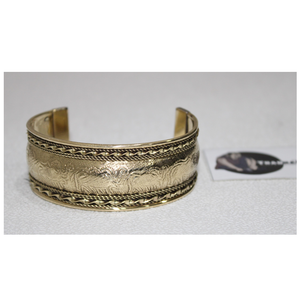 Meilleure qualité unisexe en laiton tissé manchette Bracelet Bracelet gravé Design pour accessoire de mode de fête - Product Image 1