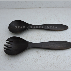 เครื่องมือสลัดแบบไม้ขัดโบราณมาใหม่เครื่องมือสลัดคุณภาพสูงเครื่องใช้บนโต๊ะอาหารเครื่องครัวเซิร์ฟเวอร์สลัด - Product Image 6